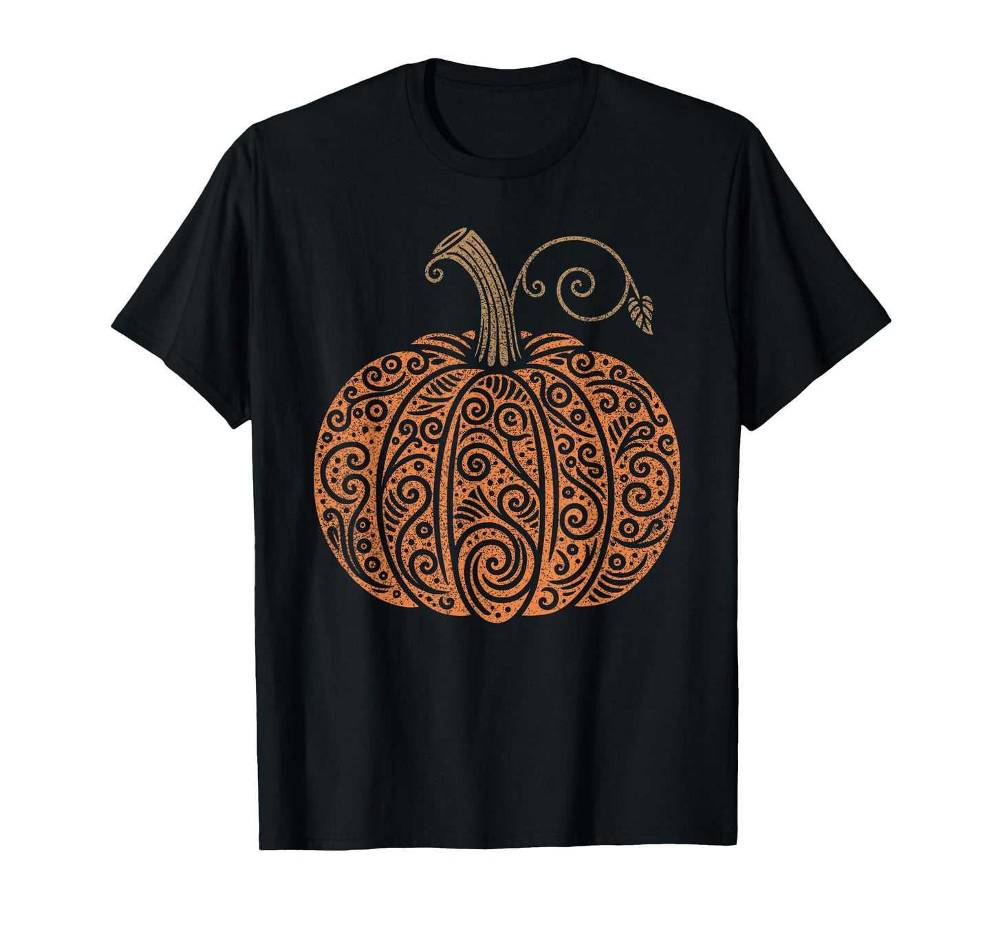 Vintage Pumpkin Women's Autumn Fall Thanksgiving Halloween T-Shirt
