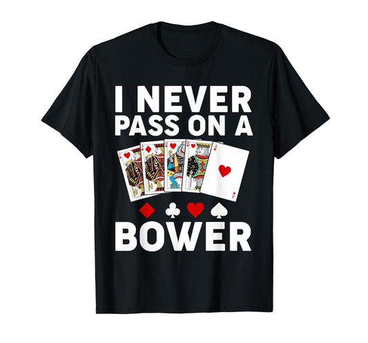 Funny Euchre Art for Men Women Euchre Partner Euchre Player T-Shirt