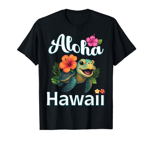 Aloha Hawaii Turtle Hawaiian Island Kids Toddler Men Women T-Shirt