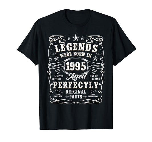 30 Years Old Vintage 1995 Born In 1995 30th Birthday Gifts T-Shirt