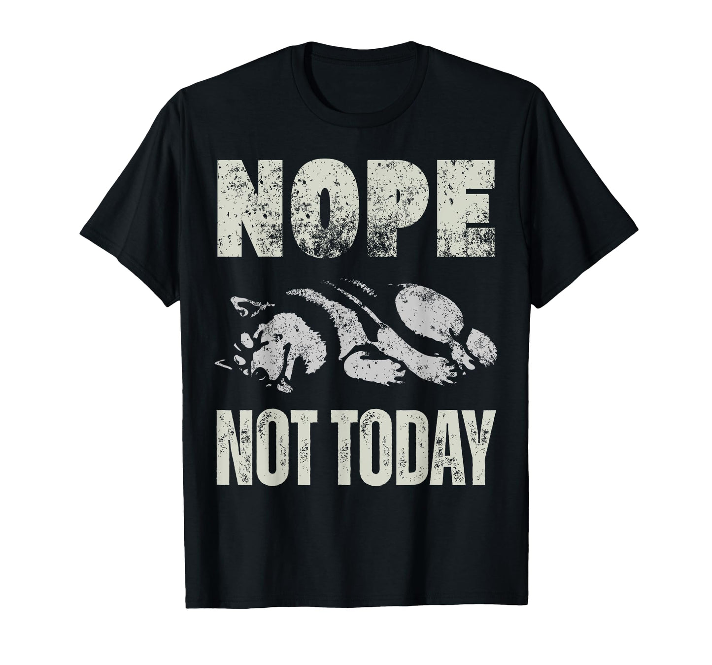 Vintage Nope Not Today Funny Lazy Siberian Husky Dog Owner T-Shirt