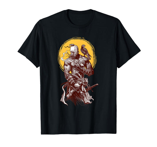 Ukrainian Cossack Warrior Holding Sword Fighting for Ukraine T-Shirt