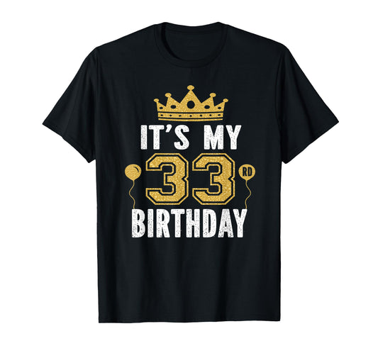 It's My 33rd Birthday Gift For 33 Years Old Man And Woman T-Shirt