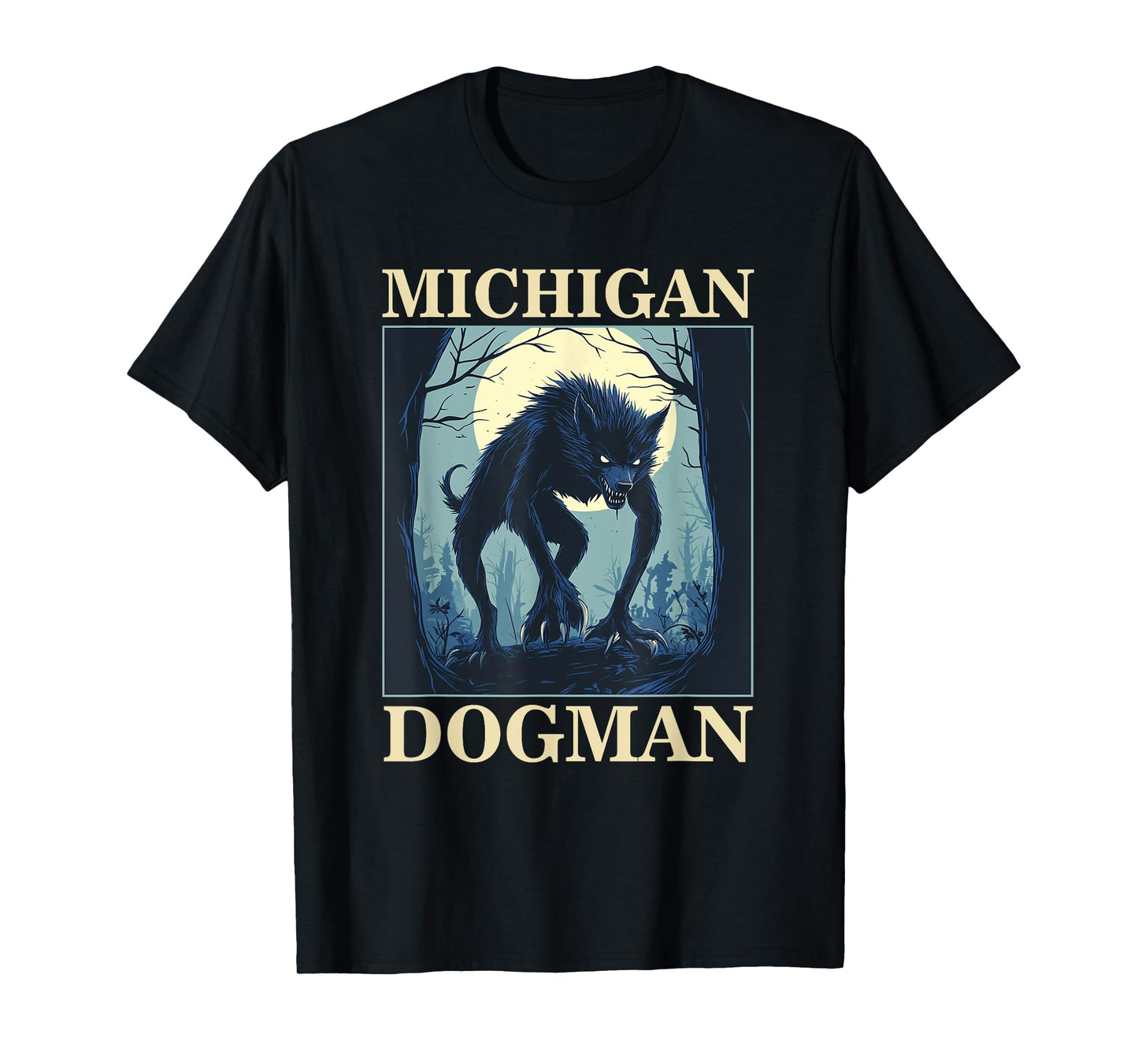 Michigan Dogman Woodland Folklore Canine T-Shirt