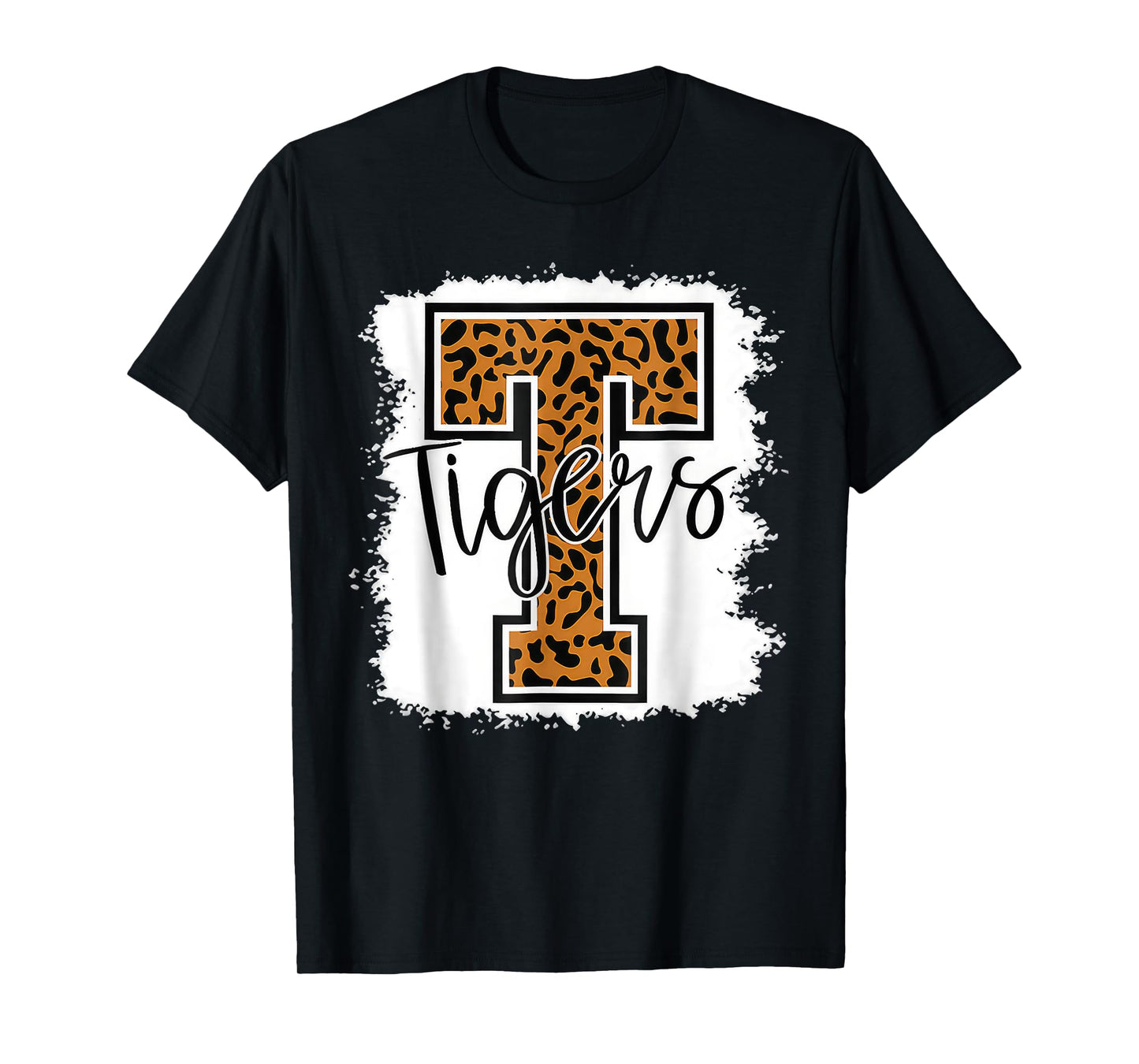 Tigers Swash School Spirit Orange Black T Shirt T-Shirt