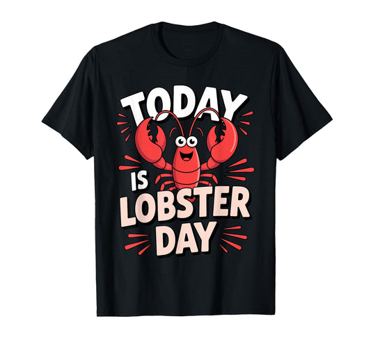 Cool Lobster Art for Men Women Kids Seafood Lobster Lover T-Shirt