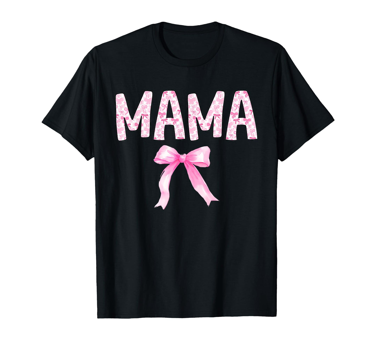 Mama Birthday Squad Matching Coquette Bow Family Party T-Shirt