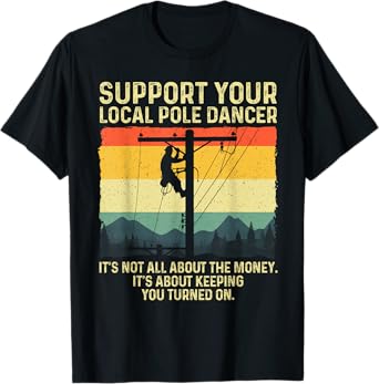 Best Lineman Design For Men Women Kids Electrical Lineman T-Shirt