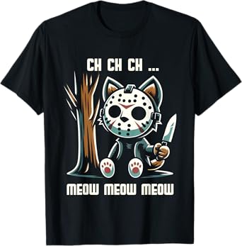 Vintage Cat Movie Horror Lovely Animal Classic Meow Kitten Men Women Girls Kids T-Shirt
