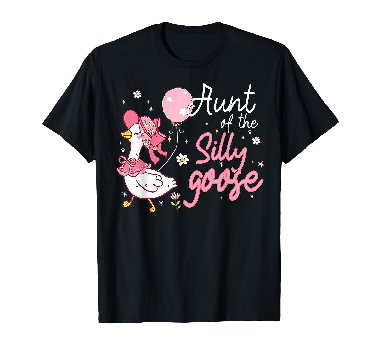 One Silly Goose Auntie 1st First Birthday Family Matching T-Shirt