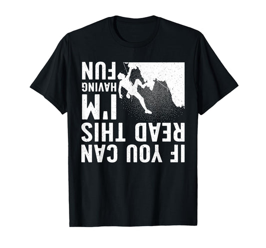 Cool Rock Climbing For Men Women Mountain Climber Bouldering T-Shirt