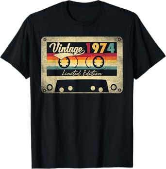 Limited Edition Vintage Best Of 1974 48th Birthday Gift T-Shirt