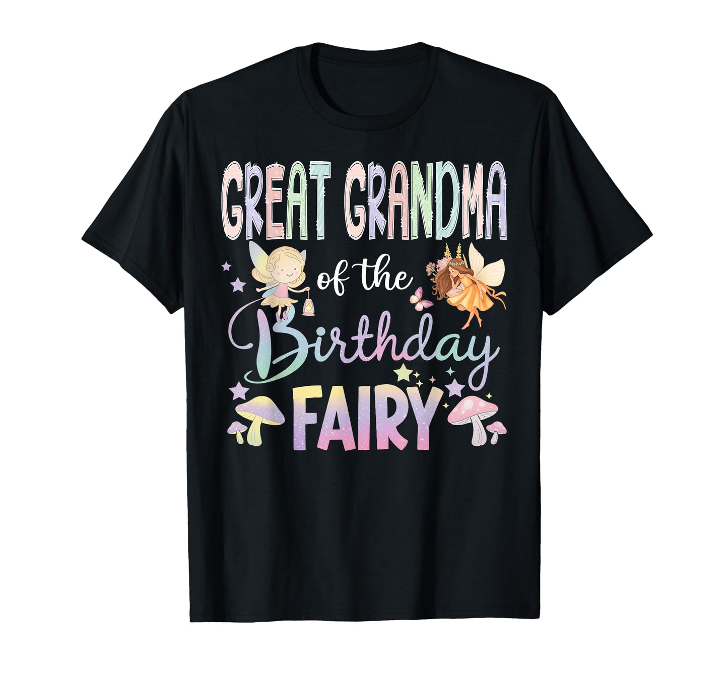 Great Grandma Of The Birthday Fairy Little Girl Magical T-Shirt