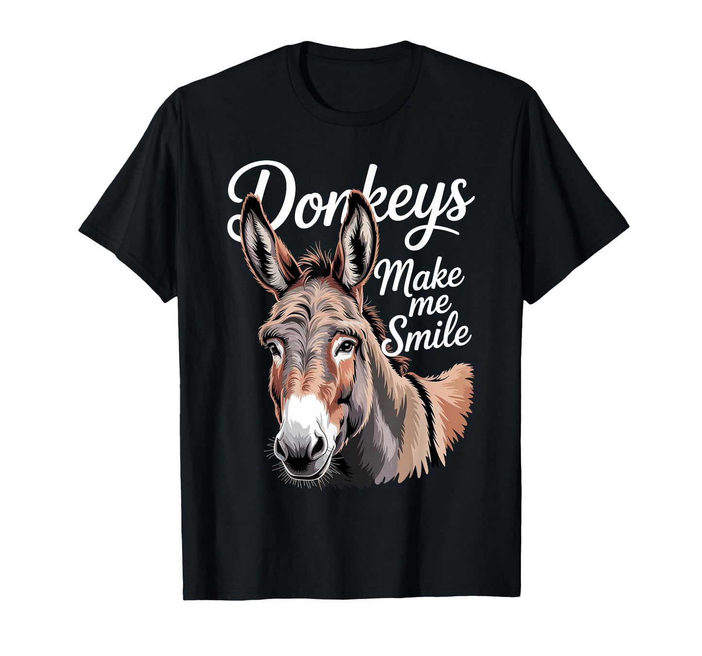Cute Donkey Art for Men Women Kid Safari Animal Donkey Lover T-Shirt