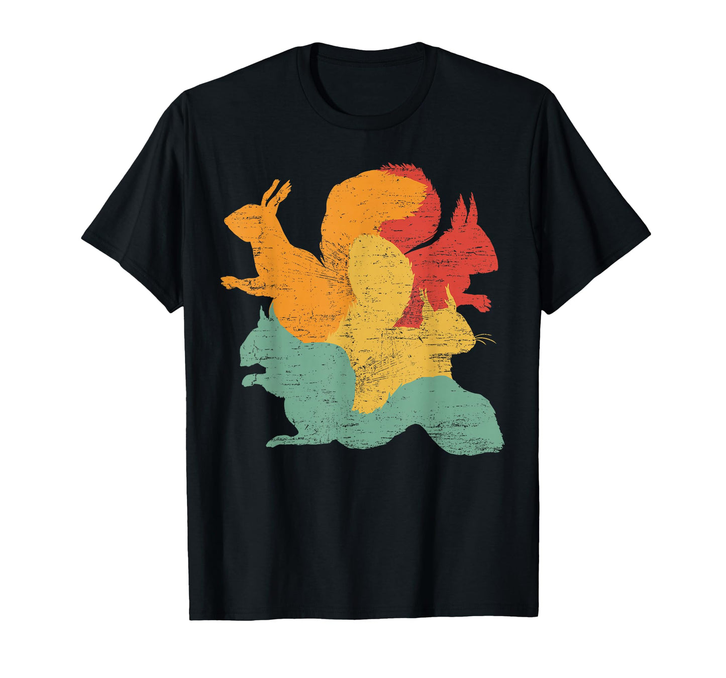 Vintage Squirrels Funny Forest Animal Rodent Lovers Outfit T-Shirt