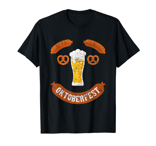 Vintage Oktoberfest Beer Festivals Costume Mens Drinking Tee T-Shirt