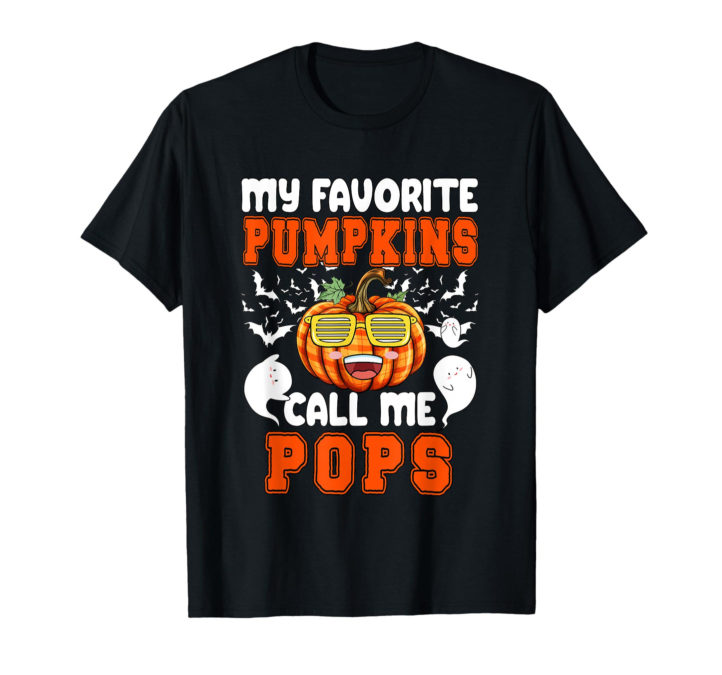 My Favorite Pumpkin Call Me Pops Halloween Family Lover T-Shirt