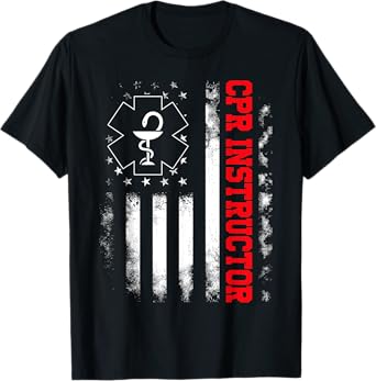 CPR Instructor design Training and Teaching EMS Ambulance T-Shirt