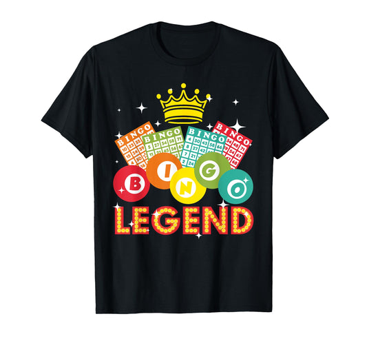 Cute Bingo Designs For Men Women Bingo Lovers Casino Players T-Shirt