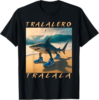 Tralalero Tralala Shark Italian Brainrot Meme T-Shirt