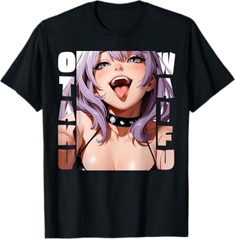 Lewd Anime Girl |Otaku Waifu | Anime Manga Hentai Face Gift T-Shirt