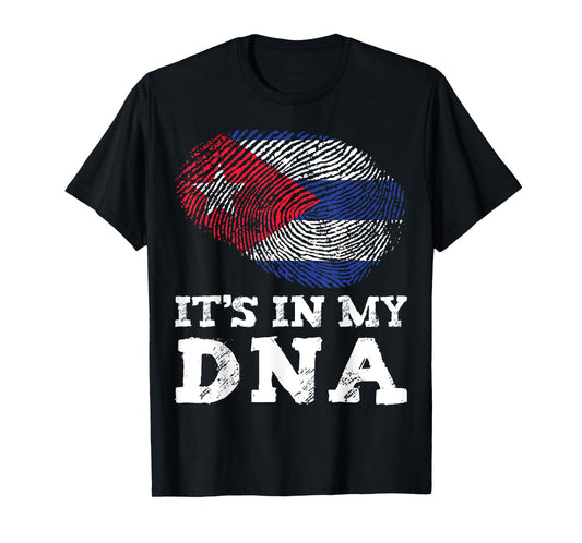 It's In My DNA Cuba Cuban Hispanic Heritage Month Proud T-Shirt
