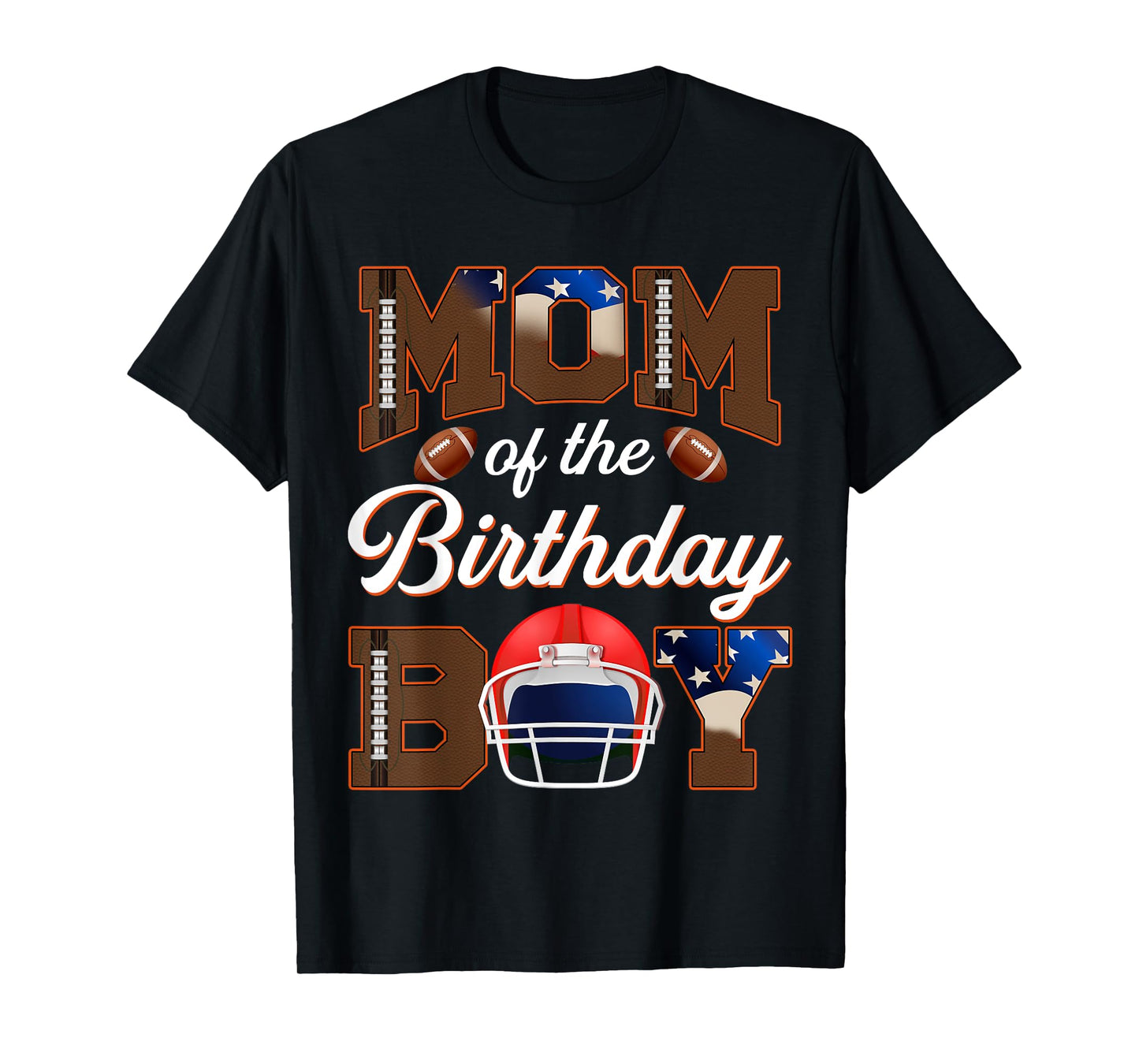 Mom And Dad Birthday Boy Football Family Matching Party T-Shirt