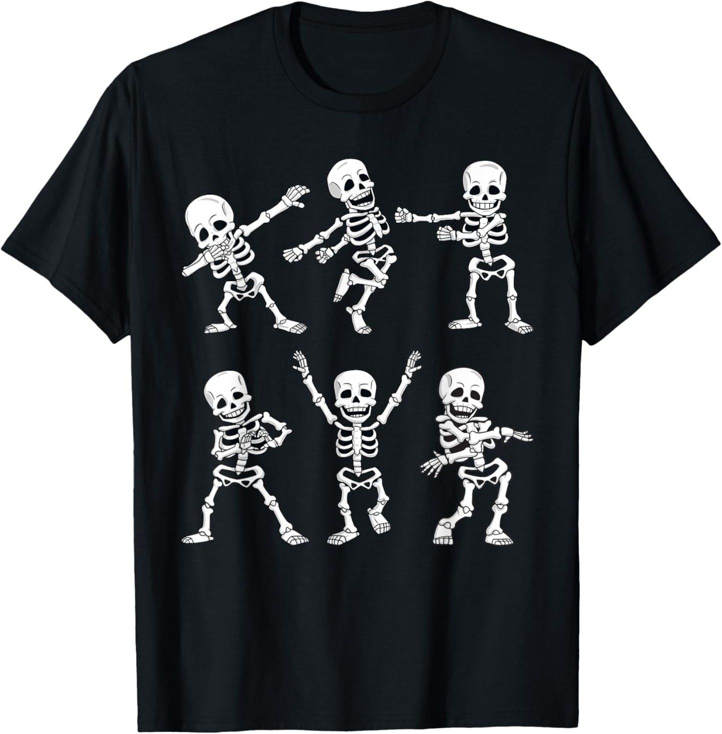 Dancing Skeletons Dance Challenge Boys Girl Kids Halloween T-Shirt
