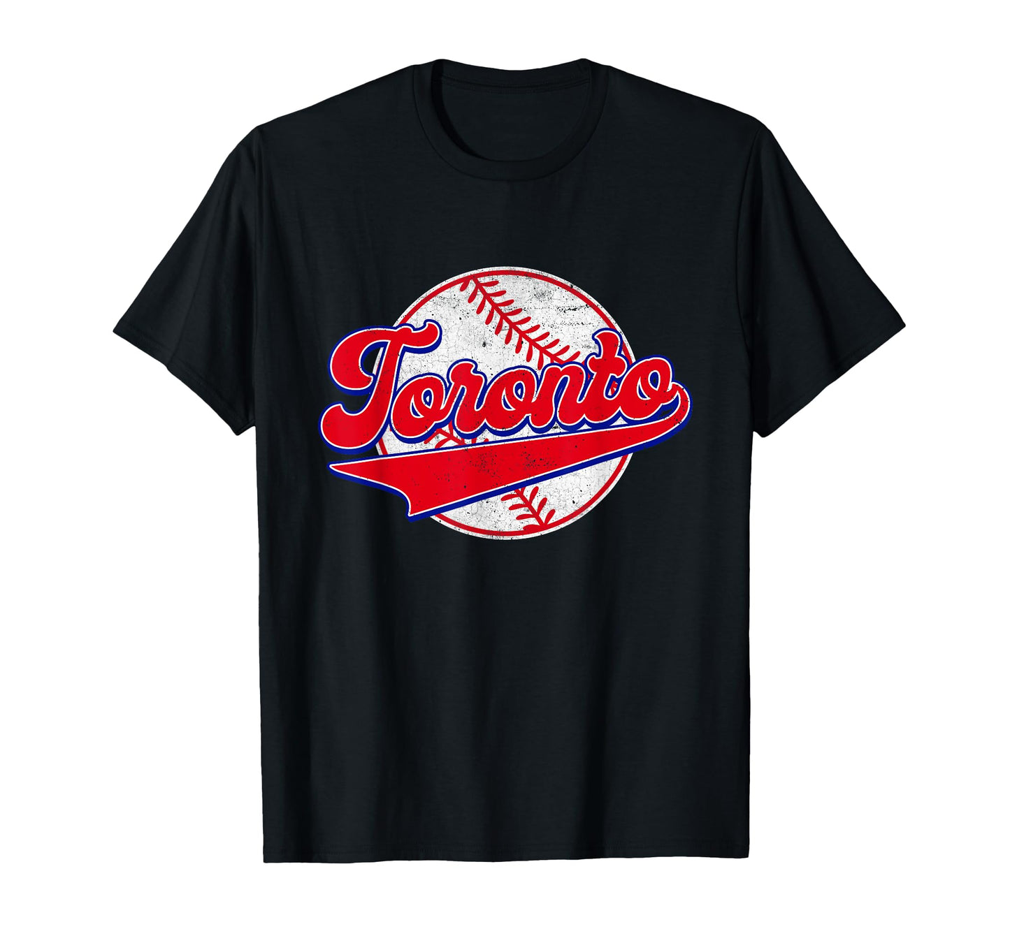 Toronto Cityscape Vintage Baseball Men Women Kids T-Shirt