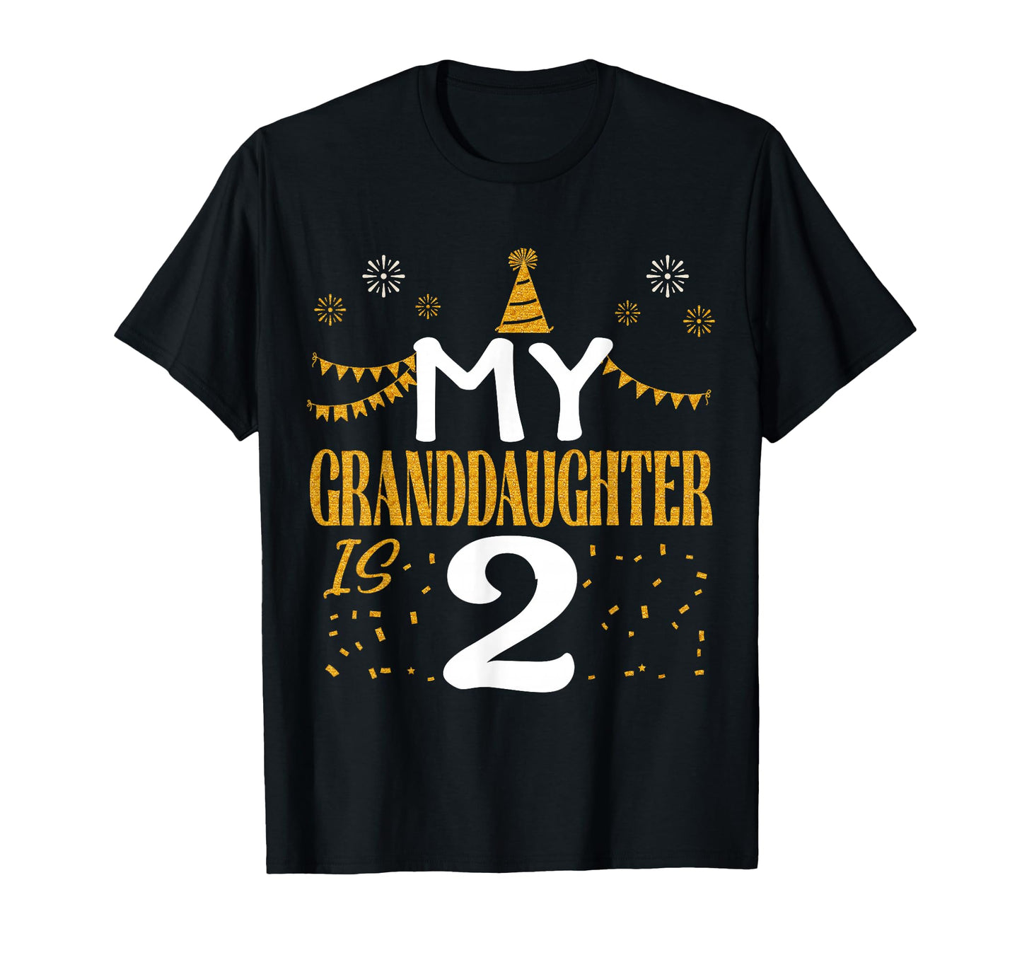 My Granddaughter Is 2 2nd Birthday 2023 2 Years Old T-Shirt