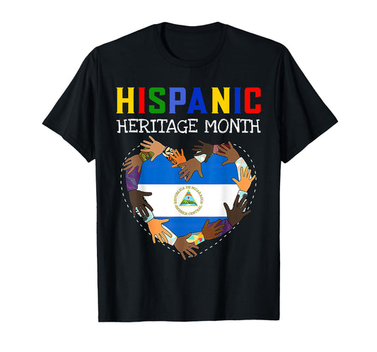 Hispanic Heritage Month Nicaragua Kids Boys Girls T-Shirt