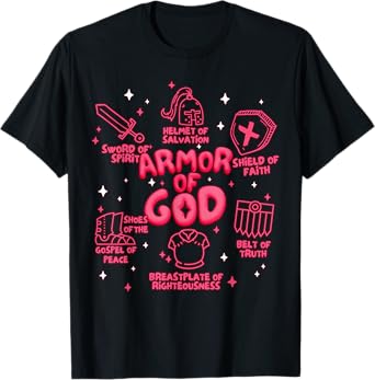 Warrior of God Put On The Full Armor of God Men Women Kids T-Shirt