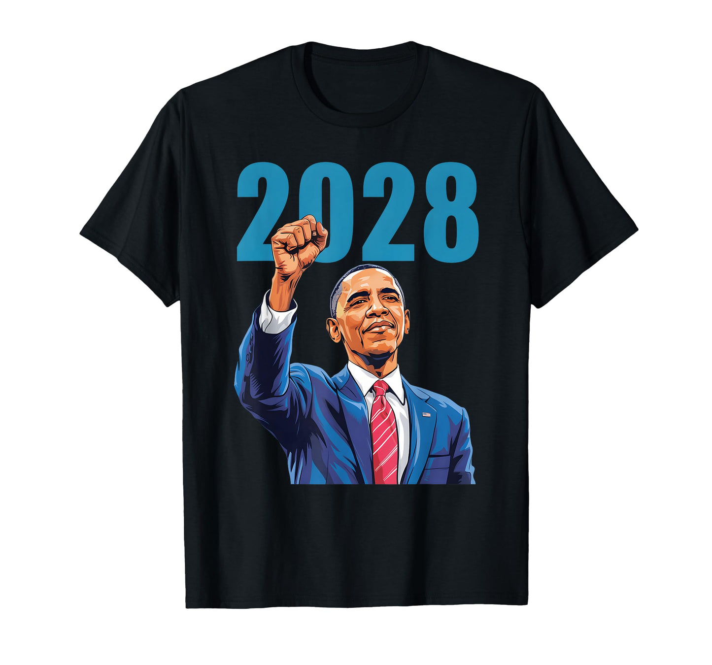 Vintage Obama 2028 Funny Political Patriotic Election T-Shirt