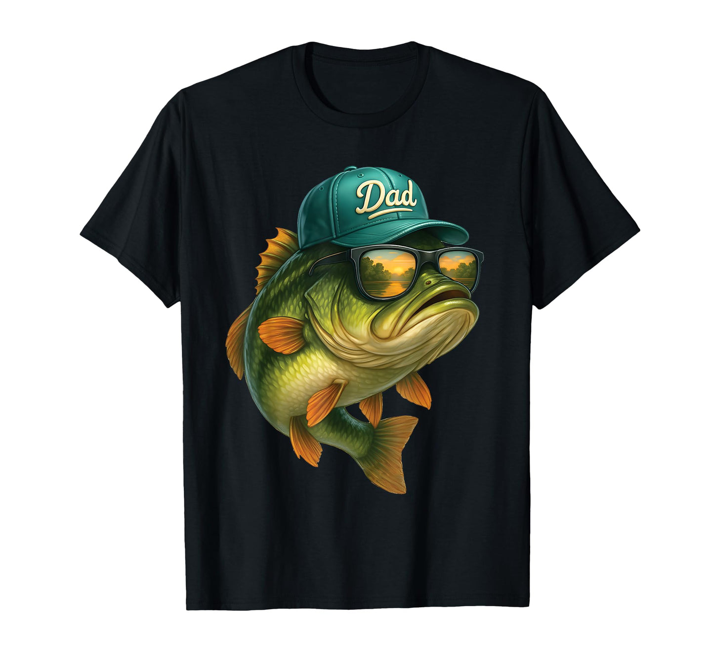 Fisherman Dad Fishing Enthusiast Fish Lovers Daddy Father T-Shirt