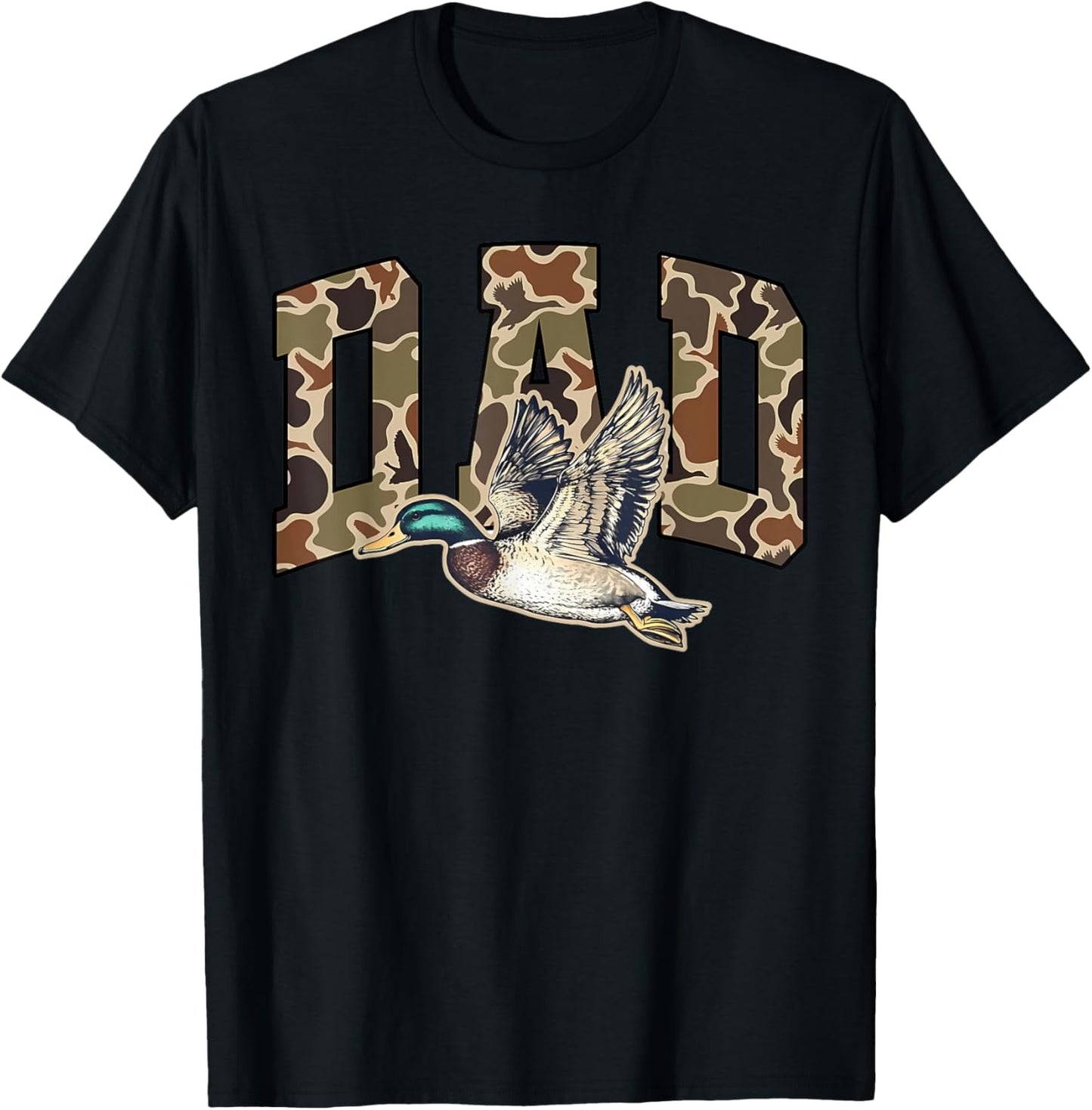 Hunting Dad Duck Camouflage Camo Preppy Camo Dad Camo Mens T-Shirt