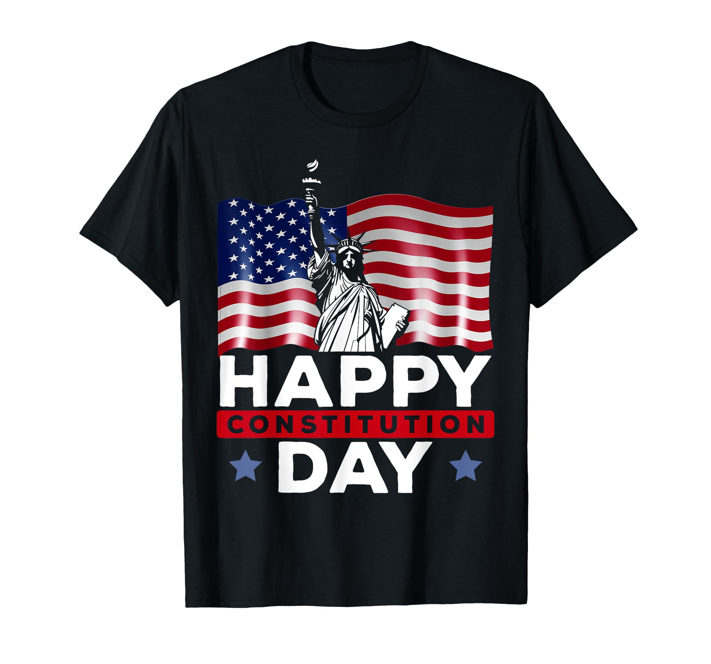 Happy Constitution Day New American USA Flag America T-Shirt for Women Kids Men