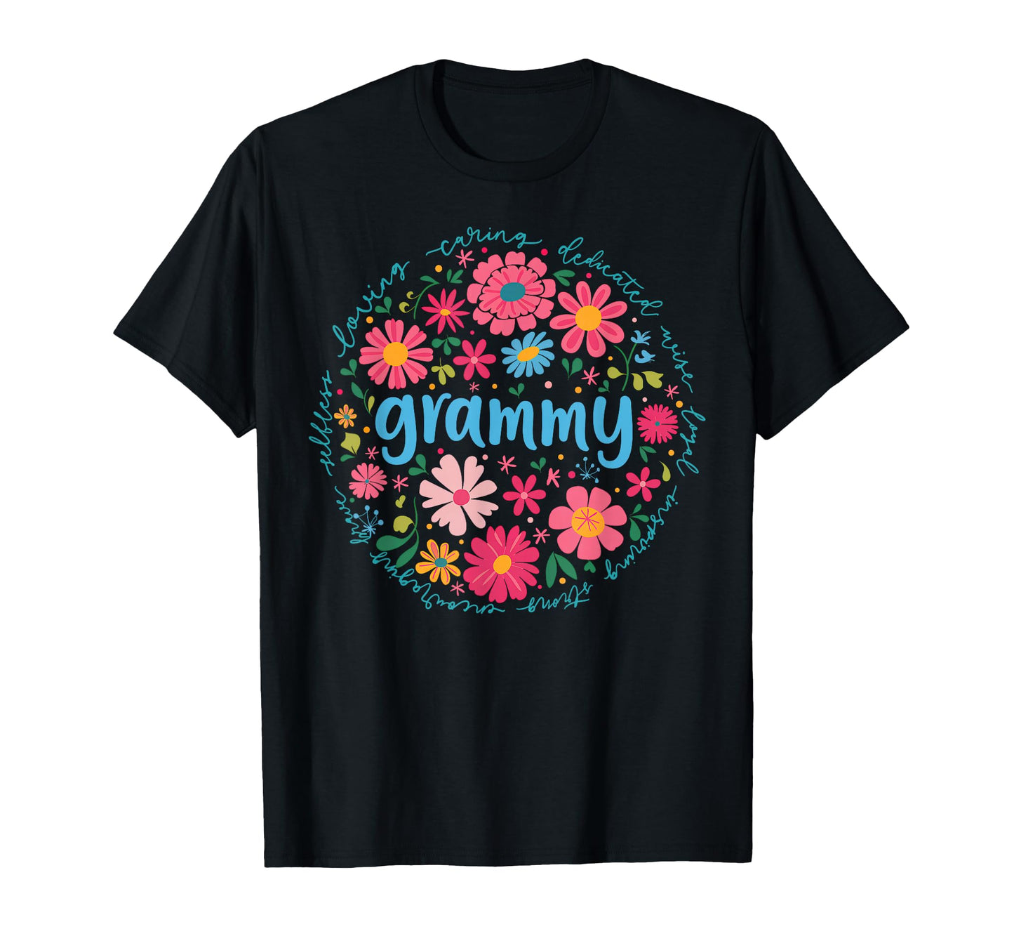 Grammy Mothers Day For Grandma Wildflower Floral Women T-Shirt