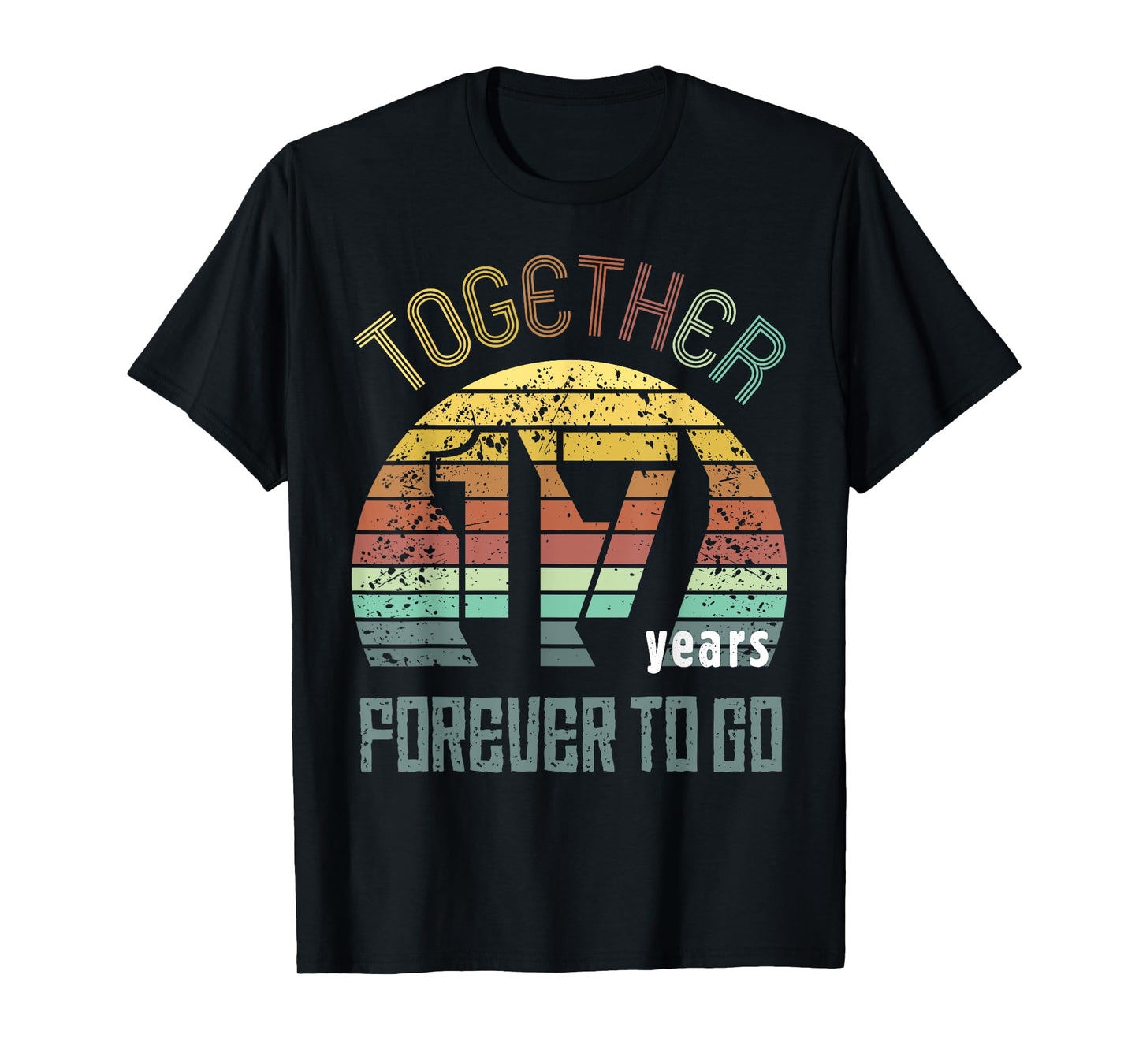17th Years Wedding Anniversary Gifts For Couples Matching 17 T-Shirt