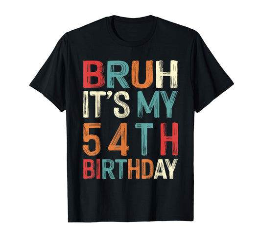 54 Years Old Bday Decorations Retro 54th Birthday T-Shirt