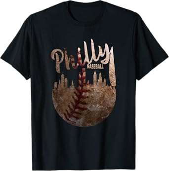 Retro Philadelphia Baseball Vintage distressed Men Women T-Shirt