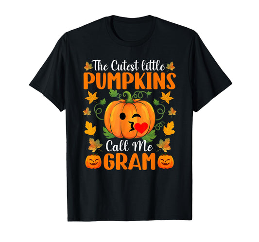 The Cutest Little Pumpkins Call Me Gram Shirt Halloween T-Shirt