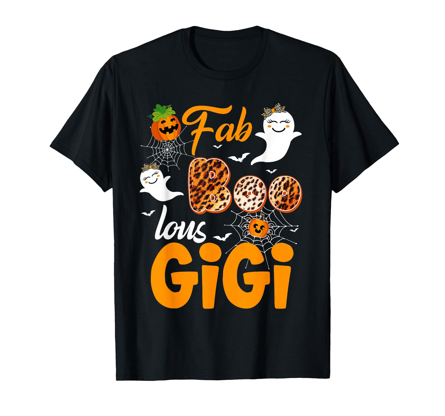 Leopard Fab Boo Lous Gigi Spooky Halloween Costume Gift T-Shirt