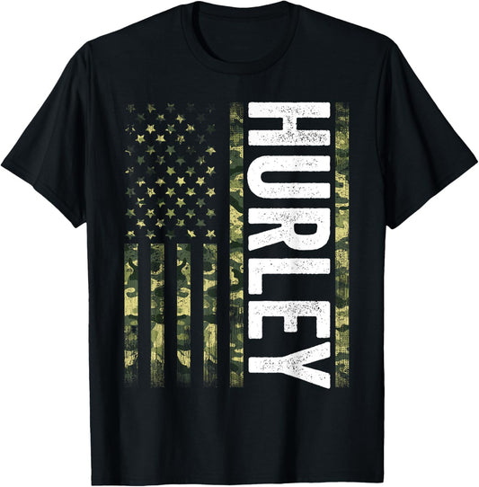 Hurley KY Vintage Us American Flag Retro For Men Women T-Shirt