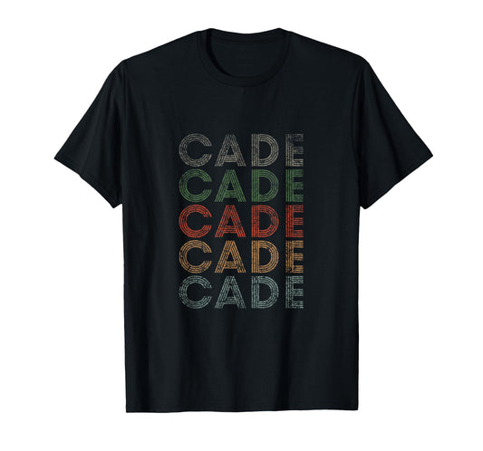 Cade First Name Grunge Style Vintage Retro T-Shirt