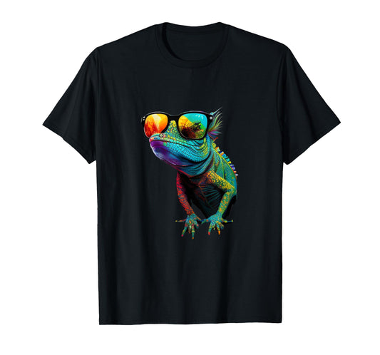 Funny Lizard with Sunglasses for Iguana & Reptiles Lovers T-Shirt