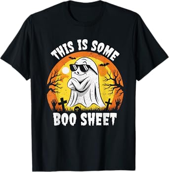 This is Some Boo Sheet Ghost Retro Funny Halloween Men Women T-Shirt
