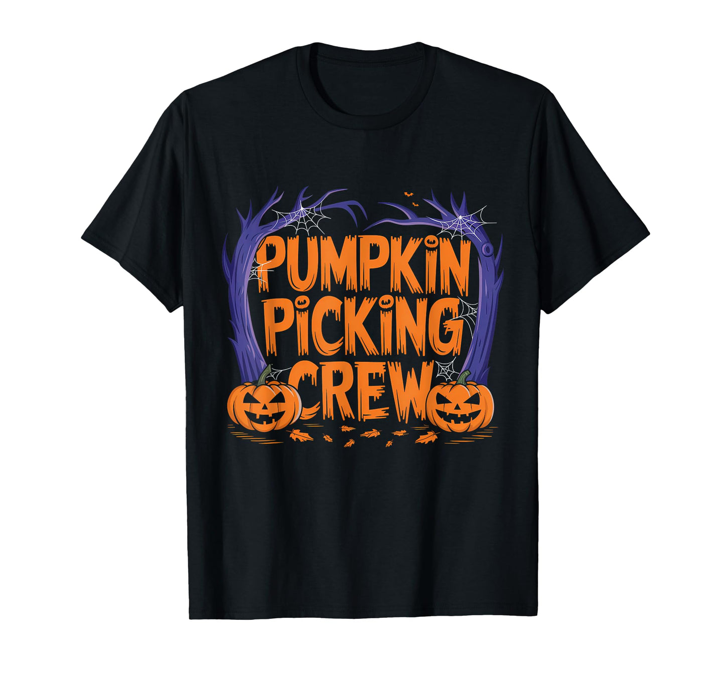 Spooky Pumpkin Picking Crew Matching Family Tee Autumn T-Shirt