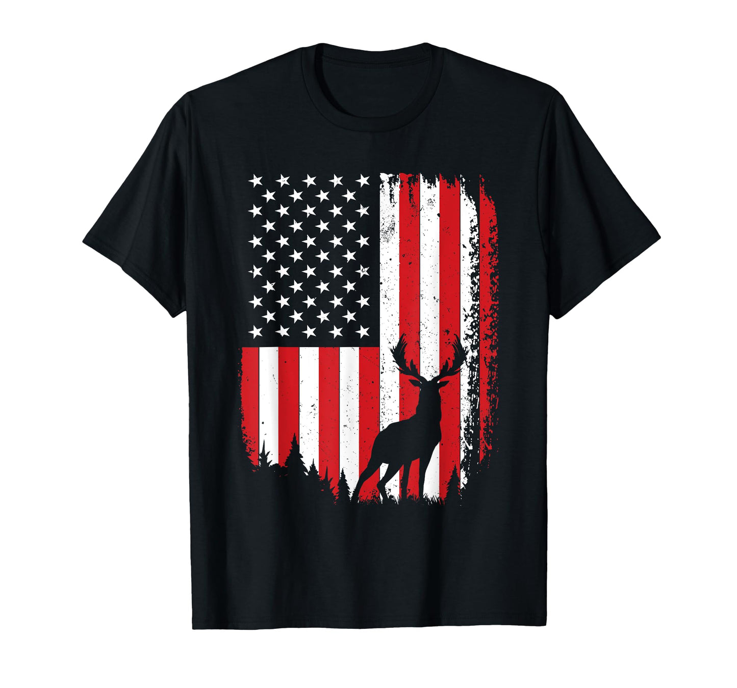 Deer Hunting Art for Men Women Buck Elk Hunter Deer Hunting T-Shirt