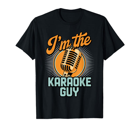 Funny Karaoke Design For Men Dad Singing Music Karaoke Lover T-Shirt