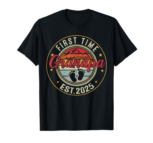 First time grandpa 2025 for grandfather to be T-Shirt